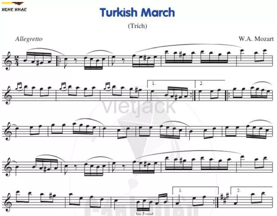 Bản nhạc Turkish March Nghe Nhac Ban Nhac Turkish March 54520