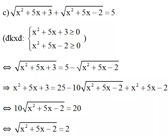 4 cách giải phương trình vô tỉ cực hay | Bài tập Toán 9 chọn lọc có giải chi tiết 4 Cach Giai Phuong Trinh Vo Ti Cuc Hay 53