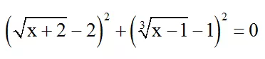 Cách giải phương trình vô tỉ bằng phương pháp đánh giá cực hay | Bài tập Toán 9 chọn lọc có giải chi tiết Cach Giai Phuong Trinh Vo Ti Bang Phuong Phap Danh Gia Cuc Hay 11