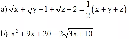 Cách giải phương trình vô tỉ bằng phương pháp đánh giá cực hay | Bài tập Toán 9 chọn lọc có giải chi tiết Cach Giai Phuong Trinh Vo Ti Bang Phuong Phap Danh Gia Cuc Hay 2