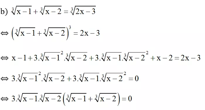 Cách giải phương trình vô tỉ bằng phương pháp nâng lũy thừa cực hay | Bài tập Toán 9 chọn lọc có giải chi tiết Cach Giai Phuong Trinh Vo Ti Bang Phuong Phap Nang Luy Thua Cuc Hay 32