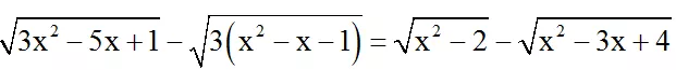 Cách giải phương trình vô tỉ bằng phương pháp sử dụng biểu thức liên hợp cực hay | Bài tập Toán 9 chọn lọc có giải chi tiết Cach Giai Phuong Trinh Vo Ti Bang Phuong Phap Su Dung Bieu Thuc Lien Hop Cuc Hay 23