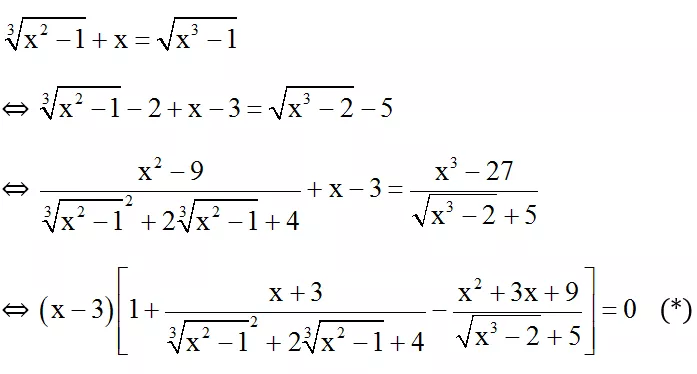 Cách giải phương trình vô tỉ bằng phương pháp sử dụng biểu thức liên hợp cực hay | Bài tập Toán 9 chọn lọc có giải chi tiết Cach Giai Phuong Trinh Vo Ti Bang Phuong Phap Su Dung Bieu Thuc Lien Hop Cuc Hay 29