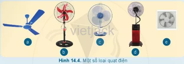 Quan sát hình ảnh các loại quạt dưới đây và cho biết tên, đặc điểm Luyen Tap 1 Trang 74 Cong Nghe Lop 6 Canh Dieu