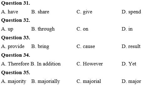 Đề thi Tiếng Anh lớp 10 mới Học kì 2 có đáp án (Đề 4) De Kiem Tra Tieng Anh 10 Thi Diem Hoc Ki 2 De 4 A02