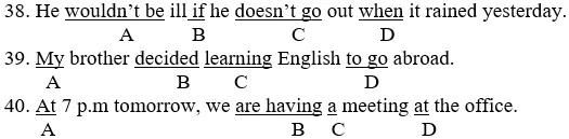 Đề thi Tiếng Anh lớp 8 mới Học kì 2 có đáp án (Đề 2) De Kiem Tra Tieng Anh 8 Thi Diem Hoc Ki 2 De 2 A03