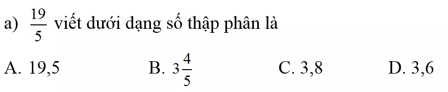 Đề thi Toán lớp 5 Học kì 1, Học kì 2 chọn lọc, có đáp án De 9 Cuoi Ki 2 Cau 3