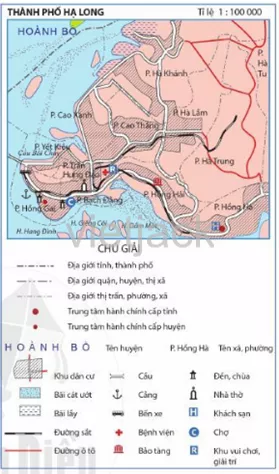 Quan sát hình 2.7, hãy cho biết trên hình đã sử dụng các loại kí hiệu nào Cau Hoi 2 Trang 109 Dia Li Lop 6 Canh Dieu