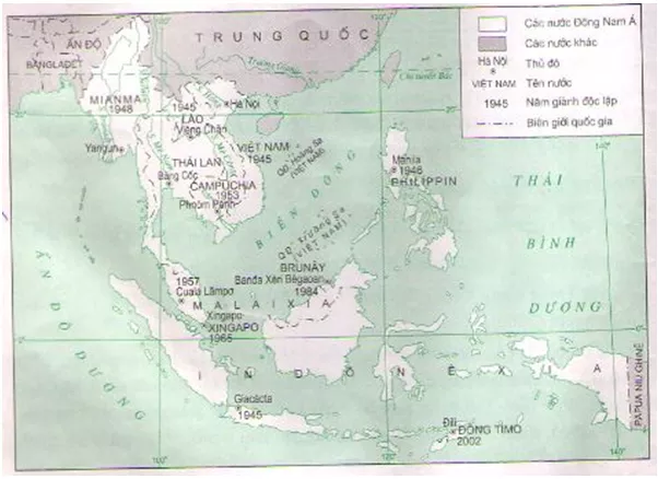 Lý thuyết Lịch Sử 12 Bài 4: Các nước Đông Nam Á và Ấn Độ | Lý thuyết Lịch Sử lớp 12 đầy đủ nhất Ly Thuyet Cac Nuoc Dong Nam A Va An Do