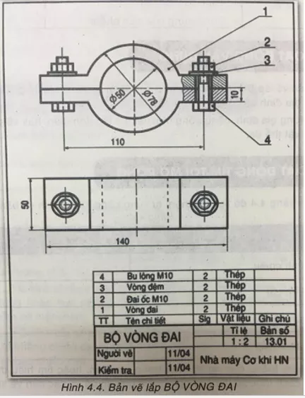 Công nghệ 8 VNEN Bài 4: Bản vẽ kĩ thuật đơn giản | Hay nhất Giải bài tập Công nghệ 8 VNEN Bai 4 Ban Ve Ki Thuat Don Gian 8