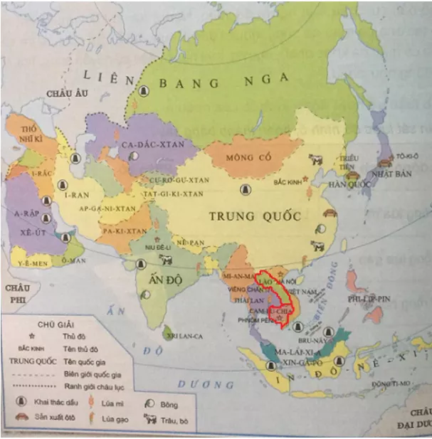 Lịch Sử và Địa Lí 5 Bài 10: Khu vực Đông Nam Á và các nước láng giềng của Việt Nam | Hay nhất Giải bài tập Lịch Sử và Địa Lí 5 VNEN Bai 10 Khu Vuc Dong Nam A Va Cac Nuoc Lang Gieng Cua Viet Nam 1