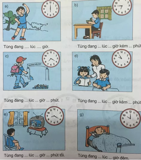 Giải Toán 3 VNEN Bài 66: Thực hành xem đồng hồ | Hay nhất Giải bài tập Toán 3 VNEN Bai 66 Thuc Hanh Xem Dong Ho 2