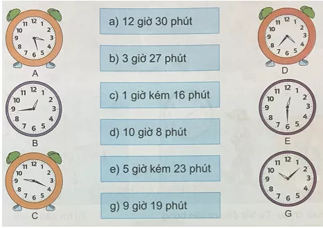 Giải Toán 3 VNEN Bài 66: Thực hành xem đồng hồ | Hay nhất Giải bài tập Toán 3 VNEN Bai 66 Thuc Hanh Xem Dong Ho 3