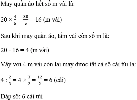 Giải Toán 4 VNEN Bài 104: Ôn tập các phép tính với phân số (tiếp theo) | Hay nhất Giải bài tập Toán 4 VNEN Bai 104 On Tap Cac Phep Tinh Voi Phan So Tiep Theo A16
