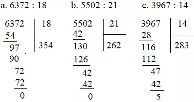 Giải Toán 4 VNEN Bài 48: Chia cho số có hai chữ số (tiếp theo) | Hay nhất Giải bài tập Toán 4 VNEN Bai 48 Chia Cho So Co Hai Chu So Tiep Theo 1 A03