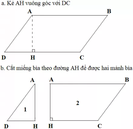 Giải Toán 4 VNEN Bài 60: Hình bình hành | Hay nhất Giải bài tập Toán 4 VNEN Bai 60 Hinh Binh Hanh A08
