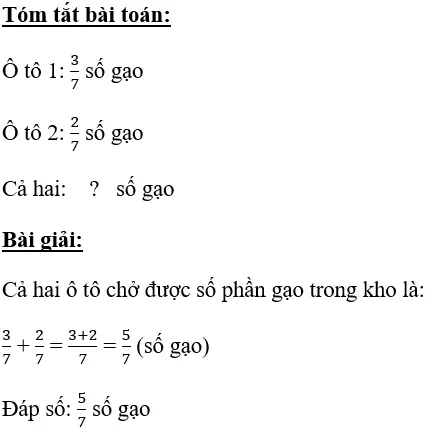 Giải Toán 4 VNEN Bài 73: Phép cộng phân số | Hay nhất Giải bài tập Toán 4 VNEN Bai 73 Phep Cong Phan So A10
