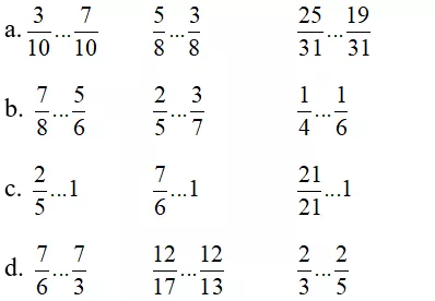 Giải Toán 5 VNEN Bài 2: Ôn tập về so sánh hai phân số | Hay nhất Giải bài tập Toán 5 VNEN Bai 2 On Tap Ve So Sanh Hai Phan So 07