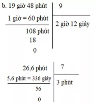 Giải Toán 5 VNEN Bài 88: Chia số đo thời gian cho một số | Hay nhất Giải bài tập Toán 5 VNEN Bai 88 Chia So Do Thoi Gian Cho Mot So 03