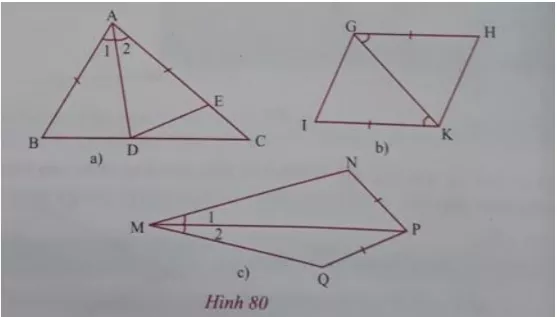 Giải Toán 7 VNEN Bài 3: Trường hợp bằng nhau cạnh-góc-cạnh | Hay nhất Giải bài tập Toán 7 VNEN Bai 3 Truong Hop Bang Nhau Canh Goc Canh B Cau 2b