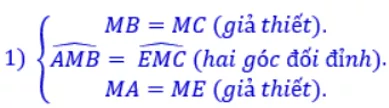 Giải Toán 7 VNEN Bài 3: Trường hợp bằng nhau cạnh-góc-cạnh | Hay nhất Giải bài tập Toán 7 VNEN Bai 3 Truong Hop Bang Nhau Canh Goc Canh C Cau 1a