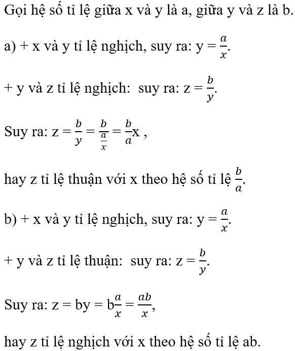 Giải Toán 7 VNEN Bài 4: Một số bài toán về đại lượng tỉ lệ nghịch | Hay nhất Giải bài tập Toán 7 VNEN Bai 4 Mot So Bai Toan Ve Dai Luong Ti Le Nghich D E Cau 1