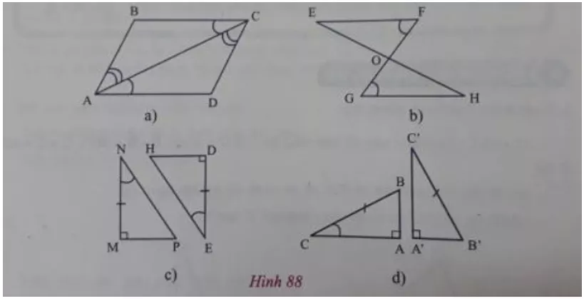 Giải Toán 7 VNEN Bài 4: Trường hợp bằng nhau góc-cạnh-góc | Hay nhất Giải bài tập Toán 7 VNEN Bai 4 Truong Hop Bang Nhau Goc Canh Goc B Cau 1