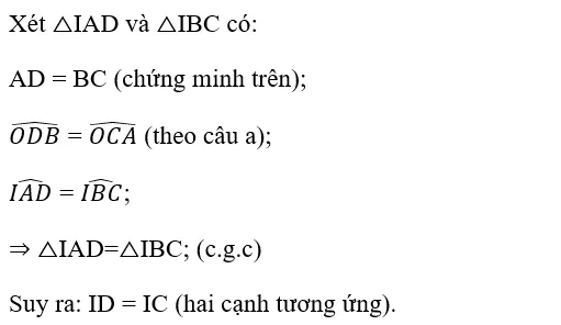 Giải Toán 7 VNEN Bài 4: Trường hợp bằng nhau góc-cạnh-góc | Hay nhất Giải bài tập Toán 7 VNEN Bai 4 Truong Hop Bang Nhau Goc Canh Goc C Cau 2e