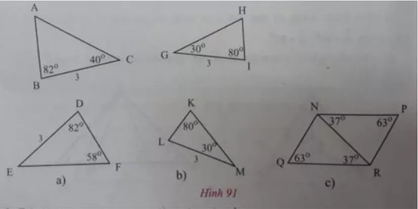 Giải Toán 7 VNEN Bài 4: Trường hợp bằng nhau góc-cạnh-góc | Hay nhất Giải bài tập Toán 7 VNEN Bai 4 Truong Hop Bang Nhau Goc Canh Goc C Cau 3