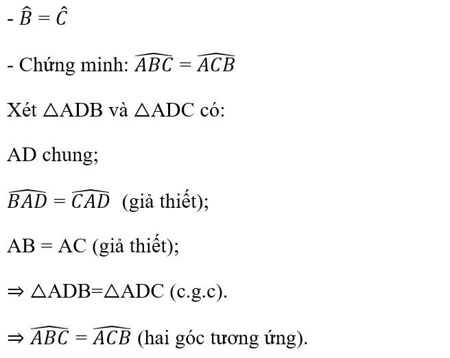 Giải Toán 7 VNEN Bài 5: Tam giác cân - Tam giác đều | Hay nhất Giải bài tập Toán 7 VNEN Bai 5 Tam Giac Can Tam Giac Deu B Cau 2d