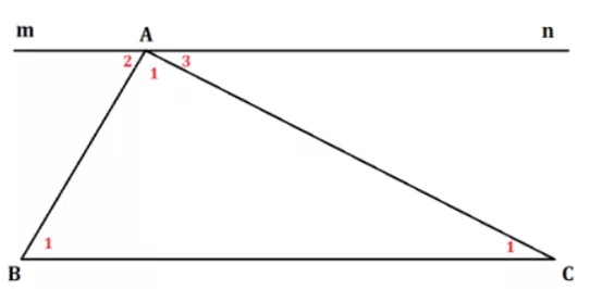 Giải Toán 7 VNEN Bài 6: Tổng ba góc của một tam giác | Hay nhất Giải bài tập Toán 7 VNEN Bai 6 Tong Ba Goc Cua Mot Tam Giac A B Cau 1