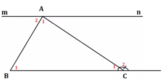 Giải Toán 7 VNEN Bài 6: Tổng ba góc của một tam giác | Hay nhất Giải bài tập Toán 7 VNEN Bai 6 Tong Ba Goc Cua Mot Tam Giac A B Cau 2