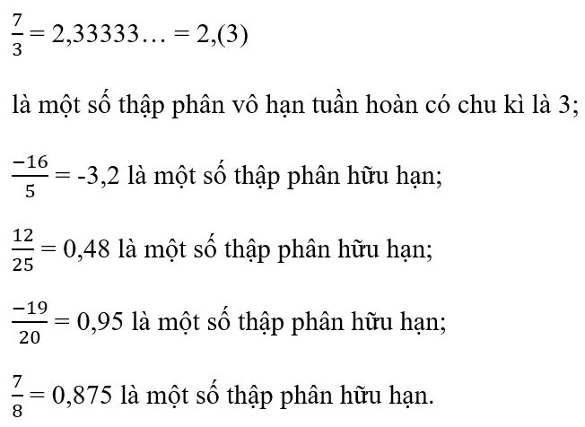 Giải Toán 7 VNEN Bài 9: Số thập phân hữu hạn. Số thập phân vô hạn tuần hoàn | Hay nhất Giải bài tập Toán 7 VNEN Bai 9 So Thap Phan Huu Han So Thap Phan Vo Han Tuan Hoan B Cau 2a