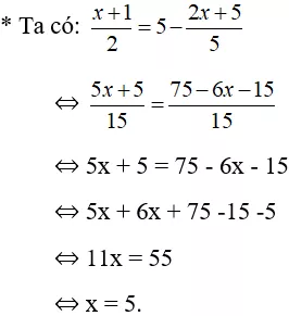 Giải Toán 8 VNEN Bài 3: Một số phương trình đưa được về dạng phương trình ax + b = 0 | Giải bài tập Toán 8 VNEN hay nhất Bai 3 Mot So Phuong Trinh Ax B 0 A05