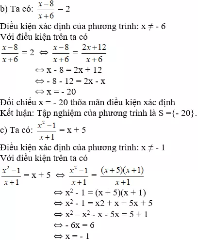 Giải Toán 8 VNEN Bài 3: Một số phương trình đưa được về dạng phương trình ax + b = 0 | Giải bài tập Toán 8 VNEN hay nhất Bai 3 Mot So Phuong Trinh Ax B 0 A26 1