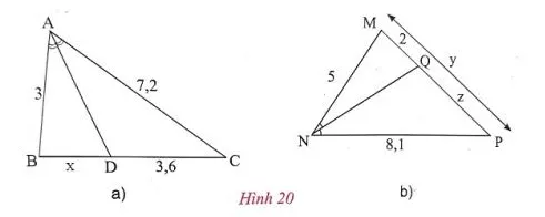 Giải Toán 8 VNEN Bài 3: Tính chất đường phân giác trong tam giác | Giải bài tập Toán 8 VNEN hay nhất Bai 3 Tinh Chat Duong Phan Giac Trong Tam Giac A16