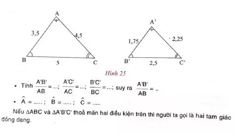Giải Toán 8 VNEN Bài 4: Khái niệm hai tam giác đồng dạng | Giải bài tập Toán 8 VNEN hay nhất Bai 4 Khai Niem Hai Tam Giac Dong Dang A01