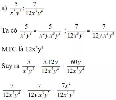 Giải Toán 8 VNEN Bài 4: Quy đồng mẫu thức nhiều phân thức | Giải bài tập Toán 8 VNEN hay nhất Bai 4 Quy Dong Mau Thuc Nhieu Phan Thuc A02