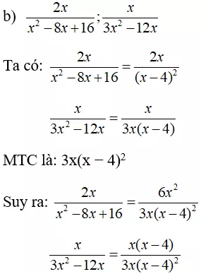 Giải Toán 8 VNEN Bài 4: Quy đồng mẫu thức nhiều phân thức | Giải bài tập Toán 8 VNEN hay nhất Bai 4 Quy Dong Mau Thuc Nhieu Phan Thuc A06