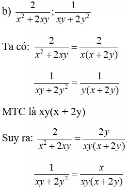 Giải Toán 8 VNEN Bài 4: Quy đồng mẫu thức nhiều phân thức | Giải bài tập Toán 8 VNEN hay nhất Bai 4 Quy Dong Mau Thuc Nhieu Phan Thuc A09