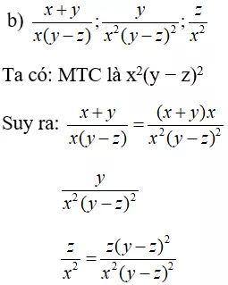 Giải Toán 8 VNEN Bài 4: Quy đồng mẫu thức nhiều phân thức | Giải bài tập Toán 8 VNEN hay nhất Bai 4 Quy Dong Mau Thuc Nhieu Phan Thuc A22