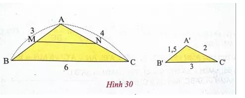 Giải Toán 8 VNEN Bài 5: Trường hợp đồng dạng thứ nhất | Giải bài tập Toán 8 VNEN hay nhất Bai 5 Truong Hop Dong Dang Thu Nhat A01