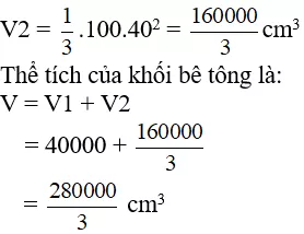 Giải Toán 8 VNEN Bài 6: Thể tích của hình chóp đều | Giải bài tập Toán 8 VNEN hay nhất Bai 6 The Tich Hinh Chop Deu A19