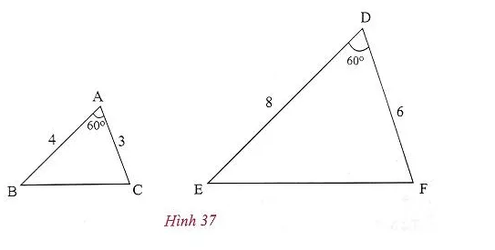 Giải Toán 8 VNEN Bài 6: Trường hợp đồng dạng thứ hai | Giải bài tập Toán 8 VNEN hay nhất Bai 6 Truong Hop Dong Dang Thu Hai A01