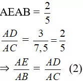 Giải Toán 8 VNEN Bài 6: Trường hợp đồng dạng thứ hai | Giải bài tập Toán 8 VNEN hay nhất Bai 6 Truong Hop Dong Dang Thu Hai A16