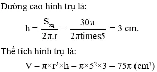 Giải Toán 9 VNEN Bài 1: Hình trụ - Diện tích xung quanh và thể tích hình trụ | Giải bài tập Toán 9 VNEN hay nhất Bai 1 Hinh Tru Dien Tich Xung Quanh Va The Tich A13