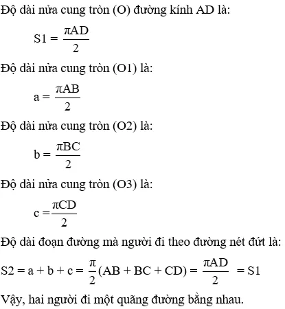 Giải Toán 9 VNEN Bài 11: Độ dài đường tròn - cung tròn | Giải bài tập Toán 9 VNEN hay nhất Bai 11 Do Dai Duong Tron A22