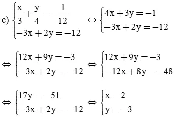 Giải Toán 9 VNEN Bài 3: Giải hệ phương trình bằng phương pháp cộng đại số | Giải bài tập Toán 9 VNEN hay nhất Bai 3 Giai He Phuong Trinh Bang Pp Cong Dai So A12