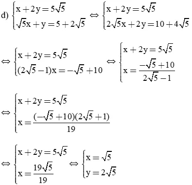 Giải Toán 9 VNEN Bài 3: Giải hệ phương trình bằng phương pháp cộng đại số | Giải bài tập Toán 9 VNEN hay nhất Bai 3 Giai He Phuong Trinh Bang Pp Cong Dai So A13
