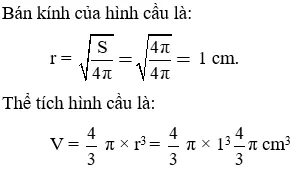 Giải Toán 9 VNEN Bài 3: Hình cầu - Diện tích mặt cầu và thể tích của hình cầu | Giải bài tập Toán 9 VNEN hay nhất Bai 3 Hinh Cau Dien Tich Mat Cau A18